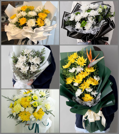 山东莱芜莱城区茶业口镇上宅科村白事花束代送